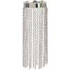 Psdndeww Anello singolo regolabile in acciaio inox con frange catena gioielli festa accessori fatti a mano