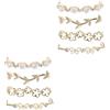TENDYCOCO 8 Pz Fibbia Decorativa Per Lacci Delle Scarpe Ciondoli Per Lacci Delle Scarpe Stivali Glitterati Scintillanti Clip Casual Scarpa Lega