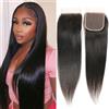 DaiMer Straight Lace Closure Human Hair 10 Inch 4x4 Lace Closure 100% Brazilian Virgin Human Hair Pre Plucked with Baby Hair Free Part