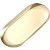 Tmboryuu Vassoi cosmetici ovali in acciaio inox piatti decorativi per anelli Display Bagno Organizzazione Unghie Art Accessori