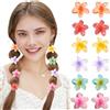 JSTHHTT 12 Pcs Pinze per Capelli Fiori Clip, Fiore Clip Dei Capelli, Ciappo per Capelli Antiscivolo, Molletta Fiore Hawaii, Flower Hair Clips, Accessori per Capelli Spessi, Regali per Donne e Ragazze