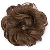 SEGOHAIR Parrucciolo per capelli con elastico, voluminoso chignon, disordinato, con capelli, per donne e ragazze, marrone cenere 25 g