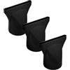 VALICLUD Beccuccio Phon Silicone 3pezzi, Accessorio per Asciugacapelli Resistente a Alte Temperature, Concentratore per Salone e Uso Domestico