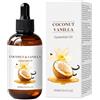 CLY AMS Olio essenziale di cocco e vaniglia, olio versatile per massaggio e corpo, idrata intensamente, rilassa e nutre la pelle secca, non grasso, per una carnagione radiosa, 100 ml