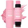 EONFAVE Crema Blush Stick con pennello - Rouge Stick per occhi, guance e labbra - idratante Face Cream Blush - Natural Milk Makeup Matte Rouge - Make Up Blush Tint per tutti i toni della pelle Cosmetic