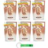 Beni Culinari 6 saponi liquidi Vidal Almond & Karitè Sapone, burro di karitè e olio di mandorle, sapone Eco Recharge da 1200 ml + portachiavi Beni Culinari
