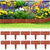 QIANAI 10 Pcs Bordura Aiuola Effetto Pietra, Bordo Giardino, Bordo per Aiuole, Bordi Aiuole Giardino, BordoPrato Finta Pietra, Copertura Aiuola, Versatile BordoGiardinaggio Interno