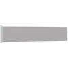 Kaorsrow Tenda da sole laterale estensibile, 100 x 500 cm, colore grigio, protezione da sguardi indiscreti e dal vento, per balcone, terrazza e giardino, stabile tenda avvolgibile laterale, paravento