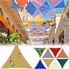 AMXFS Tenda parasole triangolare con anello a D con effetto ombreggiante al 95%, in tessuto Oxford, 180 g/㎡, 1 m x 1 m x 1 m, impermeabile, protezione dai raggi UV, per campeggio, balcone, piscina