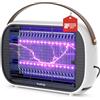 Buzbug Zanzariera elettrica a LED per interni, lampada per zanzare con LED a lunga durata fino a 50.000 ore, attrazione a doppia fascia, trappola elettrica per insetti MA015B