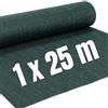 Masterbrico Rete Ombreggiante Verde per Orto, Ombra 90% — 100 cm x 25 metri | Filo piatto UV-resistente, indemagliabile — ideale per frangivista, frangisole, orto e tunnel agricoli