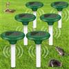GAOUTO Dissuasore solare per talpe:2 pezzi repellente per talpe solari, IP65 impermeabile ad ultrasuoni repellente per talpe, repellente per talpe, controllo dei parassiti per il giardino