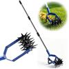 Struxly Coltivatore rotante, 182 cm, coltivatore da giardino girevole regolabile con acciaio inossidabile, fragola Jardi 2 in 1,fragola stellata,motocoltivatore manuale di Jardi per giardino, prato, mescolare