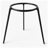 Maysternya Treppiede Barbecue - Ø32 cm - Supporto BBQ in Acciaio per Braciere & Cucina da Esterno - Cavalletto per Pentola, Padella & Griglia - Camping, Outdoor Cooking - Nero