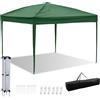 Herrselsam Gazebo 3 x 3 m, impermeabile 3 x 3 cm, resistente all'inverno, resistente ai raggi UV 50 + ad alta densità, gazebo pieghevole, 3 x 3 m, colore verde