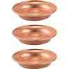 Gemejutor Set 3 Piatti Decorativi Rame 11,4 cm Martellati, Ciotole Multiuso per Salse, Dippings, Incensi, Offerte, Portacenere e Gioielli