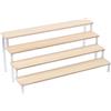 ZYWUOY Espositore a scala in legno, organizer multistrato in acrilico per oggetti da collezione, cosmetici, dessert, mensola da banco per la casa, 20-50 cm (4 strati 50 cm)