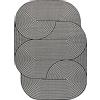 rugsx ORGANIC 1835 Tappeto sisal ecru/nero indoor & outdoor 200x290 cm