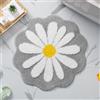 Carmoion Bellissimo tappetino da bagno con fiori rosa tappetino antiscivolo assorbimento d'acqua morbido lavabile in lavatrice per camera da letto cucina bagno WC (grigio)