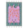 RugVista Lo Cat embroidery, Tappeto per bambini, Moderni Bambini, 70 x 100 cm, Rettangolare, Pelo corto, Cameretta, Lavabile solo a secco, Senza sostanze chimiche pericolose, Rosa/Multi
