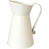 BLULILY Vaso per latte bianco con manico, a forma di caffè, stile vintage, decorazione per la casa e il giardinaggio