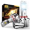 ANTEMOON Lampadine 9005 HB3 LED per Fendinebbia, 100W 20000LM 600% Luminosità 6500K Bianco 12V 24V Freddo Fari Auto LED Lampada Sostituzione per Alogena, 1:1 Mini Design Plug and Play, Pacco da 2
