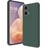 Btstring Cover per Motorola Moto G85, Custodia Antiurto Case Sottile in Silicone TPU con Fodera in Microfibra e Protezione della Fotocamera -Verde