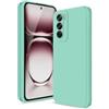 Btstring Cover per OPPO Reno 12 Pro, Custodia Antiurto Case Sottile in Silicone TPU con Fodera in Microfibra e Protezione della Fotocamera -Verde Menta