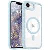 LCHULLE per iPhone 17e/16e Cover Glitter Trasparente Custodia Diamante Scintillante Strass per Donne Ragazze [Compatibile con MagSafe] Bling Cristallo Magnetico Cover Silicone Case, Blu