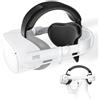 SUPERUS Cinturino per Testa con Batteria per Quest 2 con Auricolari - Ricambio per Cinturino Elite Regolabile per Meta/Oculus Quest 2 Accessori - Estende Tempo Gioco e Riduce Pressione sulla Testa