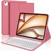 IVEOPPE Tastiera iPad Air 13 M4 2026/M3 2025/M2 2024, Cover Tastiera Italiano QWERTY Magnetico Staccabile Bluetooth con Portapenna per iPad Air 13 2024/2025/2026, Rosa
