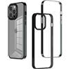 tigratigro Custodia Per iPhone 14 Pro Max, Cornice Galvanica+TPU+PC Retro Trasparente, Antiurto Super Durevole (Verde Alpino)