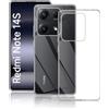 QULLOO Cover per Xiaomi Redmi Note 14S, TPU Custodia Antiurto Anti-Graffio Protettiva in Silicone Trasparente Case