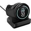 TiMOVO 2PZ Supporto in Silicone Compatibile con Google Pixel Watch 3/Pixel Watch 2/Ace LTE Caricabatterie, Supporto Antiscivolo per Caricabatterie con Slot Integrato per la Gestione dei Cavi