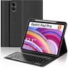IVEOPPE Cover Redmi Pad Pro 12.1 con Tastiera, per Xiaomi Poco Pad Custodia con Tastiera Italiano Bluetooth Staccabile per Xiaomi Redmi Pad Pro 12.1" 2024, Nero