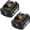 Exemoro Batteria per makita 18V 5,5 Ah Exemoro 2 Pack BL1860B BL1860 BL1850B BL1850 BL1840B BL1830B BL1845 196399-0 196673-6 LXT-400 con display LED (Consegna espressa）