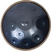 Sarospan Handpan - Tamburo 55,9 cm, 12 note D Kurd 440 Hz, custodia morbida, bacchette, supporto, adesivi note, panno pulizia, video performance artista