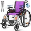 VOCIC U32 Sedia a Rotelle Pieghevole con Autospinta 14.5KG