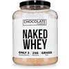 Naked Cioccolato Whey Protein, Proteine in Polvere, Solo 3 Ingredienti, Grass Fed, Senza Glutine, Senza Soia, Senza OGM, 25g di Proteine e 6g di BCAAs per Misurino, 12 Porzioni, 450g