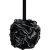 AGONEIR Sfera da bagno in carbone di bambù nera spugna luffa spugna in rete pouf scrub corpo pulizia lenire la pelle strumento carbone di bambù palla da bagno