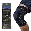 HANSAPLAST Ginocchiera di mantenimento (1 pz) taglia S/M, Ginocchiera sportiva per proteggere il ginocchio e prevenire lesioni, fasciatura ginocchio regolabile per uso quotidiano