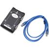 Qusinfc 9pin USB 2.0 A 4 Porte RS232 DB9 Controller Connettori Adattatore Hub Usb Adattatore Spina