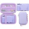 BOVKE Custodia Rigida + Copertura in Silicone per Canon Italia PowerShot SX740 SX730 Fotocamera Digitale Compatta, Copertura Lente Rimovibile, Cinturino a Polso, Viola