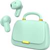 ANCwear Auricolari Bluetooth 5.4 In-Ear, Custodia a Borsetta, Verde Menta