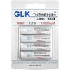 GLK-Technologies® 4 batterie Micro AAA HR03 ad alta potenza per telefoni Gigaset DECT walkie talkie NI-MH precaricate da 1200 mAh ricaricabili senza effetto memoria fino a 1000 cicli di ricarica