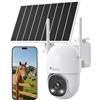 Ctronics Telecamera di Sorveglianza AOV 24/7 Solare 4G, Auto-Inseguimento