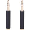 Western Gadget® Connettore per microfono TRRS da 4 poli a TRS a 3 poli maschio da 3,5 mm per fotocamere, registratori con jack microfono TRS - Convertitore adattatore femmina a 3 poli maschio a 4 poli