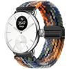 GIOPUEY 18mm Cinturini Magnetica Compatibile con Withings ScanWatch 2 38mm/Nova Brilliant 39mm/ScanWatch Light, Cinturino in Morbido Nylon Intrecciato [Unisex] [Traspirante] - Colourful