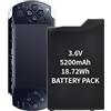 Qoutmcuy PSP-S110 - Batteria 5200 mAh per Sony PSP 3000 / PSP Slim 2000, PSP-2001, PSP-3000, PSP-3001