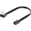 JSADZKJ Cavo da USB a USB-C con angolo di 90 gradi USB 2.0 maschio a connettore femmina di tipo C Adattatore Cavo corto da USB A a tipo C per PC, laptop 20CM (angolo giù)